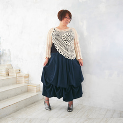 畢業季清倉大拍賣 * 大尺碼 * 四種長度可選 * 已售出超過1500件 [可自由調節裙擺] 舒適 * 海軍藍 第4張的照片