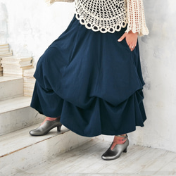 畢業季清倉大拍賣 * 大尺碼 * 四種長度可選 * 已售出超過1500件 [可自由調節裙擺] 舒適 * 海軍藍 第1張的照片