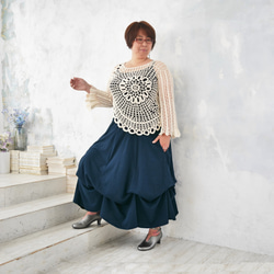 畢業季清倉大拍賣 * 大尺碼 * 四種長度可選 * 已售出超過1500件 [可自由調節裙擺] 舒適 * 海軍藍 第2張的照片