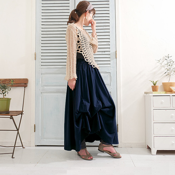 畢業季清倉大拍賣 * 大尺碼 * 四種長度可選 * 已售出超過1500件 [可自由調節裙擺] 舒適 * 海軍藍 第16張的照片