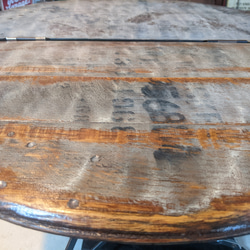 インダストリアル  ガレージテーブル  ミドルテーブル（折畳みテーブル） Ｄ-Type  #BASE  #ウイスキー樽 11枚目の画像