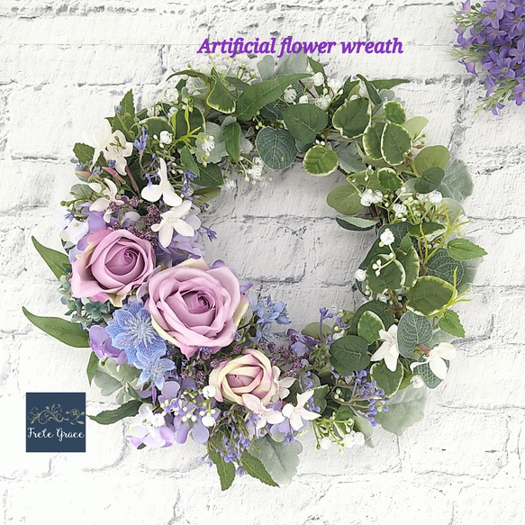 Creema限定】春色新作2023 ちょっぴり大人色 パープル色のばらとの  