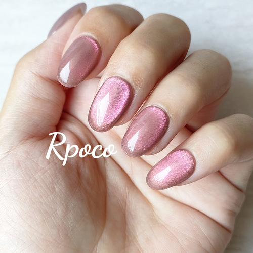 マグネットネイル『 peach 』 No.mg07 ネイルチップ（つけ爪） Rpoco