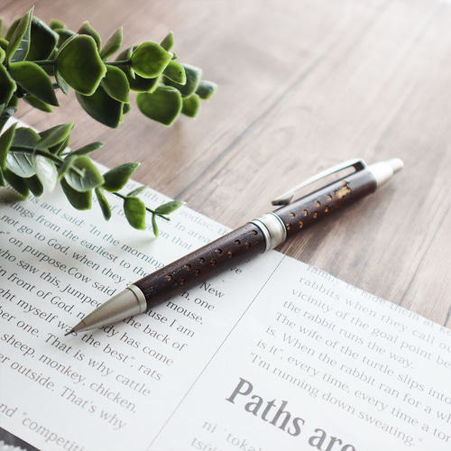 馬選べる☆ピュアモルト シャープペンシル（ダークブラウン）就職祝い  