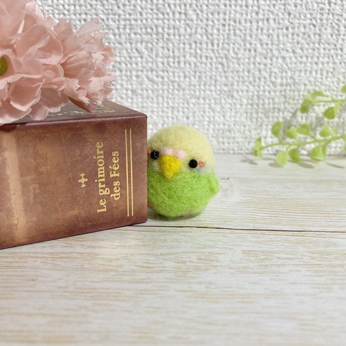 つぶらな瞳のちっちゃな相棒♡ちびころインコぶらざーず♡羊毛
