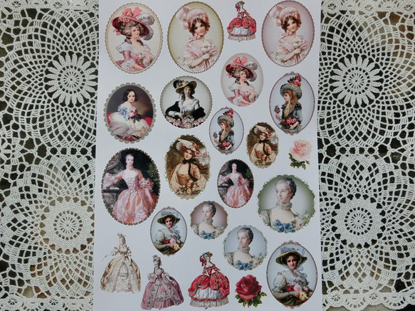 ヴィクトリアン転写プリントシート(貴婦人コレクション 1） その他