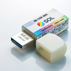 消しゴム風 USBメモリ (発光なし) 64GB USB3.0 2枚目の画像