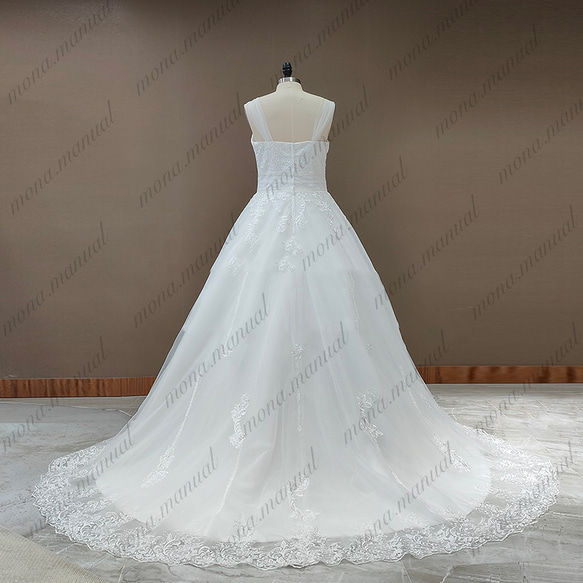 上品 氣質 キャミソール ウェディングドレス 二次会 結婚式 前撮りドレス 630 3枚目の画像