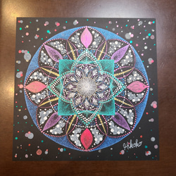 無限の宇宙を彩る光と色のキラメキ点描曼荼羅 7枚目の画像