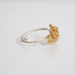 紫陽花のリング(silver×gold) ※フリーサイズ 9枚目の画像