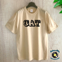 CAT / BEIGE-Tシャツ 2枚目の画像