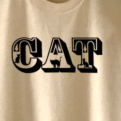 CAT / BEIGE-Tシャツ 1枚目の画像