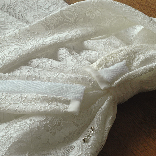 超美品　フォクシー　ウェストリボン　純白ドレス　ウォッシュブル 超美品 フォクシー ウェストリボン 純白ドレス ウォッシュブル