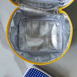 洗えるミールバッグ 保温・耐寒ミールバッグ 保温・耐寒ミールバッグ ピクニックバッグ 内側も外側も防水ランチバッグ 拭いてきれい 4枚目の画像