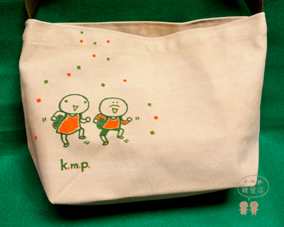 【送料無料】おーざっぱ帆布BAG（踊るk.m.p.） 2枚目の画像