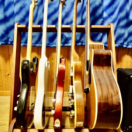 木製ギタースタンド！ アコースティックギター用 組立接着式② 木製