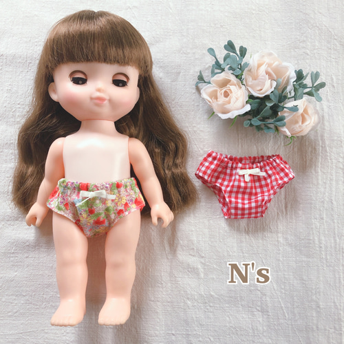 【試作品・撮影品大放出】一着500円　26cmドール　ソランちゃん　メルちゃん 26cmドール用 下着2枚セット第一弾 ソランちゃん レミンちゃん メル