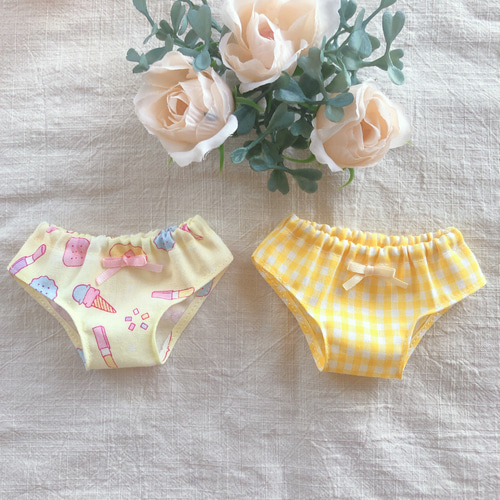 26cmドール用 下着2枚セット第一弾 ソランちゃん レミンちゃん メル