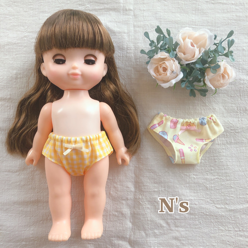 26cmドール用 下着2枚セット第一弾 ソランちゃん レミンちゃん