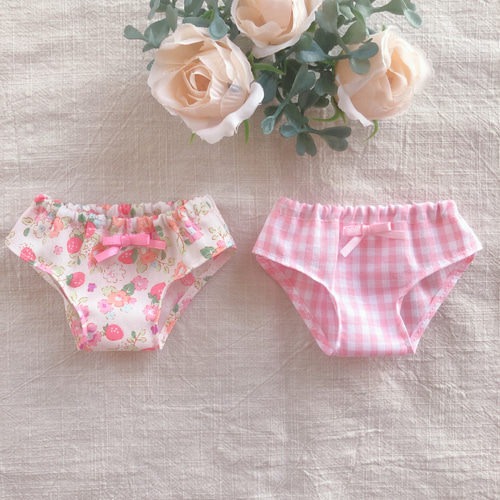 ハンドメイド　ソランちゃん　下着　キャミソール　パンツ　セット ハンドメイド ソランちゃん 下着 キャミソール パンツ セット コルネ