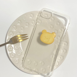 くま クリームサンドクッキー（いちご）のスマホケース【iPhone全機種対応】クマ フェイクスイーツ ミニチュアスイーツ 11枚目の画像