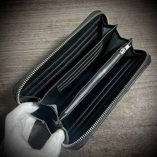 美品✨️海の宝石 スタースティングレイ ブラック ラウンド長財布 YKK 新品・未使用】スタースティングレイ エイ革 長財布 ラウンド