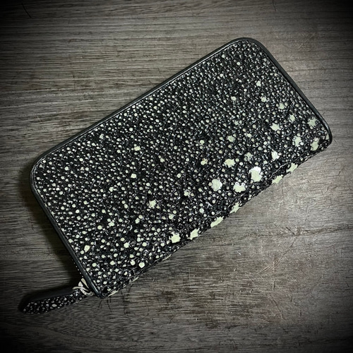 幻の素材】スタースティングレイ 父の日 海の宝石 ハンドメイド エイ皮