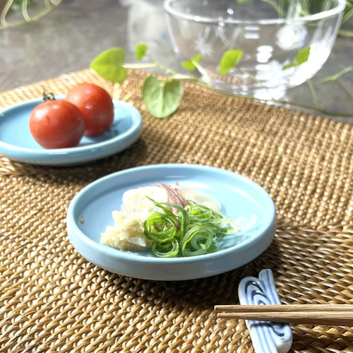 青磁・水色☆選べる青の切立豆小皿 シンプルな京焼 <送料固定600円