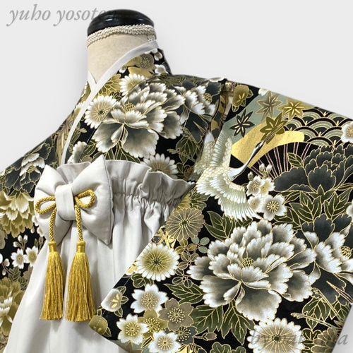 【再販】羽織袴　七五三  ハンドメイド  ベビー袴　端午の節句　着物　モリス 再販】羽織袴七五三 ハンドメイド ベビー袴端午の節句着物モリス