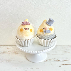 クリームソーダ文鳥さん 羊毛フェルト patatadolce 通販