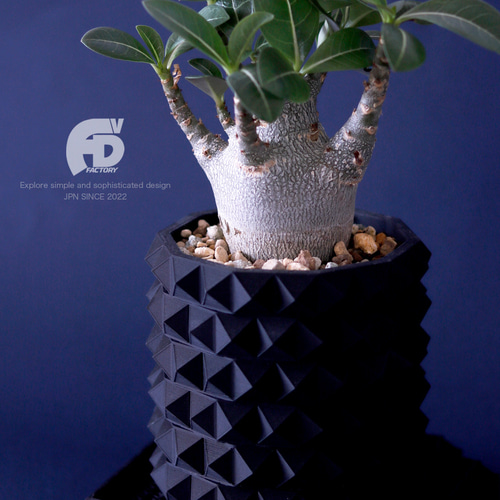 塊根植物 鉢 植木鉢 Adv-001-2 (90×85) おしゃれ スタッズ 鋲 多肉