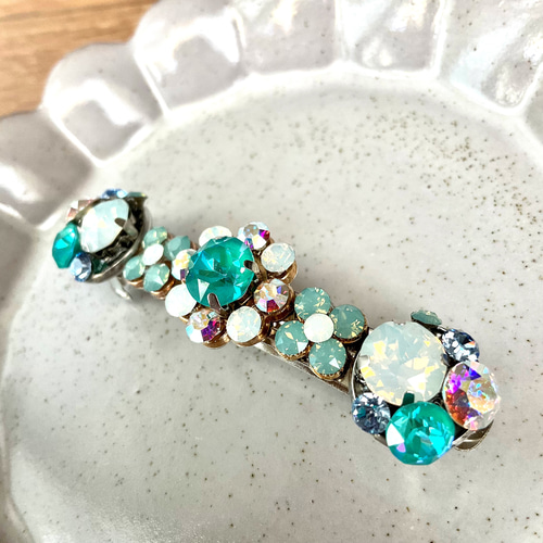 うっとり煌めくスワロフスキーのブリリアントバレッタ クリスタル