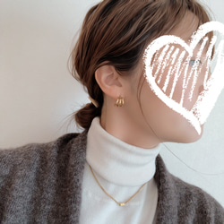 【新色追加】大人気＊シンプルなバーネックレス/ ゴールド　チョーカー　金属アレルギー対応　つけっぱなし　ステンレス　秋冬 16枚目の画像