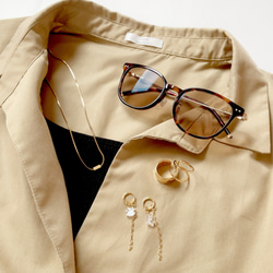 【新色追加】大人気＊シンプルなバーネックレス/ ゴールド　チョーカー　金属アレルギー対応　つけっぱなし　ステンレス　秋冬 17枚目の画像