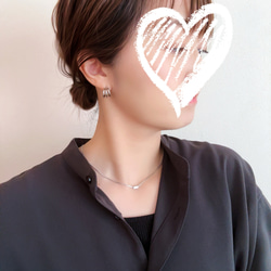 【新色追加】大人気＊シンプルなバーネックレス/ ゴールド　チョーカー　金属アレルギー対応　つけっぱなし　ステンレス　秋冬 6枚目の画像