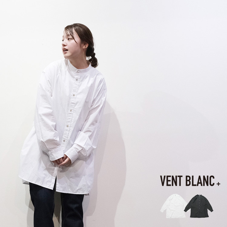 タイプライター ワッシャー オーバーシャツ VENT BLANC+ amv-3215 ヴァンブランプリュス