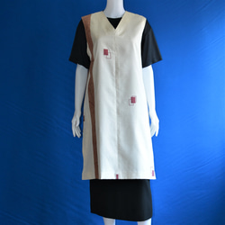 着物リメイク　ロングジャンパースカート(大島紬） 2枚目の画像