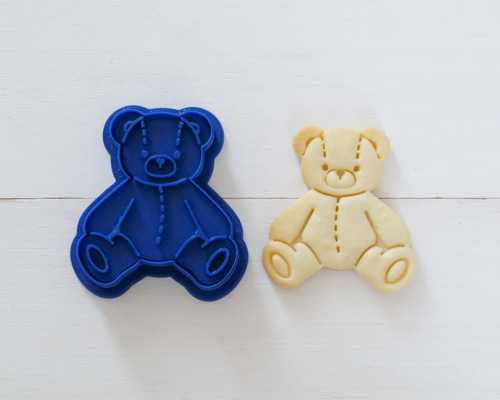 テディベア（スタンプ付き） クッキー型・クッキーカッター クッキー型