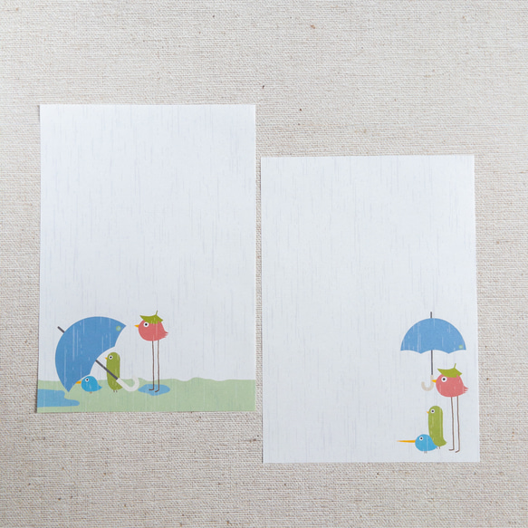 【便箋セット】梅雨【２４枚入り】 4枚目の画像