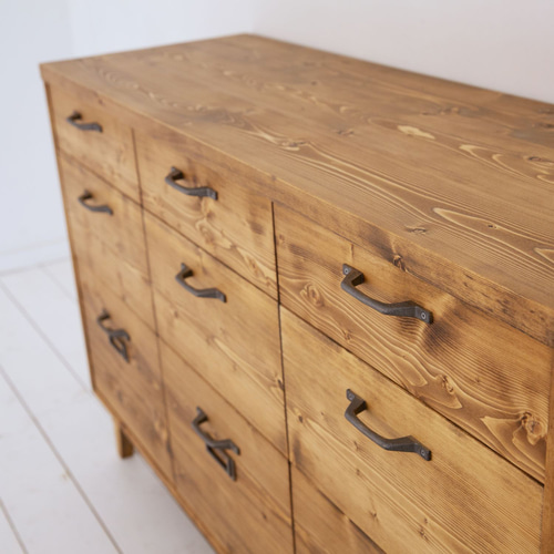 送料無料] 無垢 ファイルキャビネット 書類棚 カップボード 食器