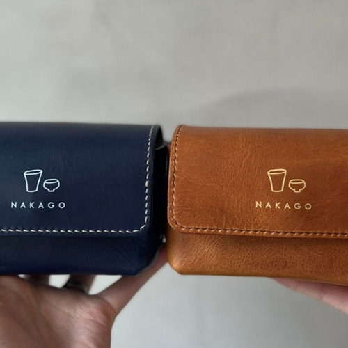 持ち歩きできる錫製酒器 my SHUKI set (ネイビー) おちょこ・ぐい呑み