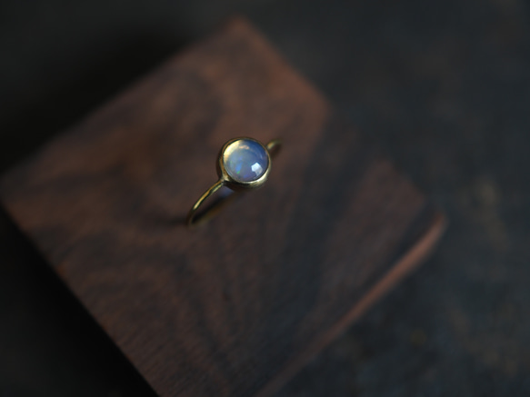 opal brass ring (utakata) 4枚目の画像
