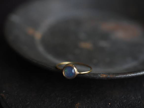 opal brass ring (utakata) 8枚目の画像