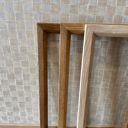 201 組子 クロス アクリル板入り3枚一組 木製額縁 【公式通販】