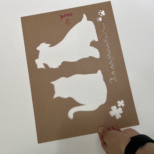 フルオーダーオリジナルステンシルシート＊アクリルショップ看板