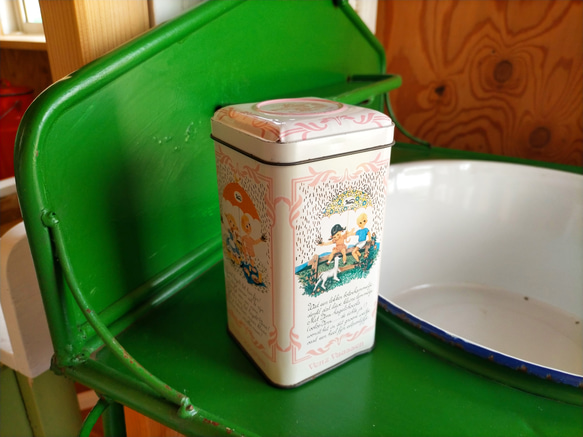 オランダ ヴィンテージ ティン缶【TA0010】Netherlands Vintage、Antique 2枚目の画像