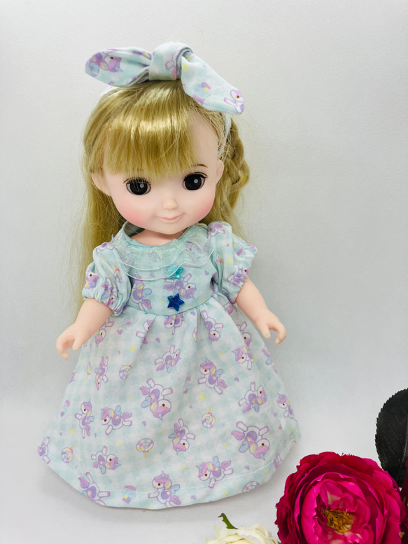 メルちゃん メルちゃん服 お洋服 お星さまとユニコーンのワンピース 