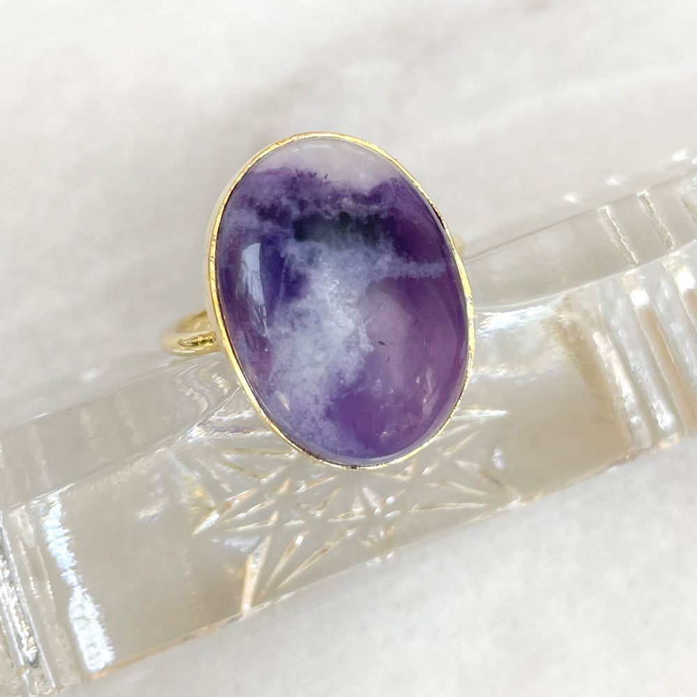 【セール品】SVR-146 【CERCA】パープルオパールリング　10号