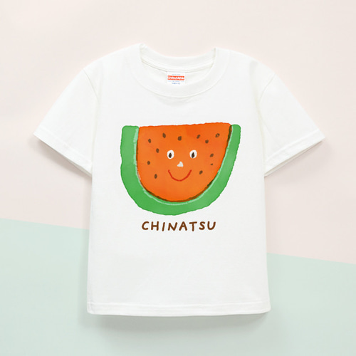 名入れ 名前入り キッズTシャツ（すいかくん） 子供服 satoshi sugiura  