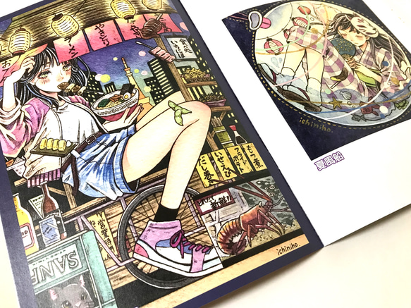 イラスト集『年刊少女雑誌さんぽ』+ポストカード+A5クリアファイル 3枚目の画像
